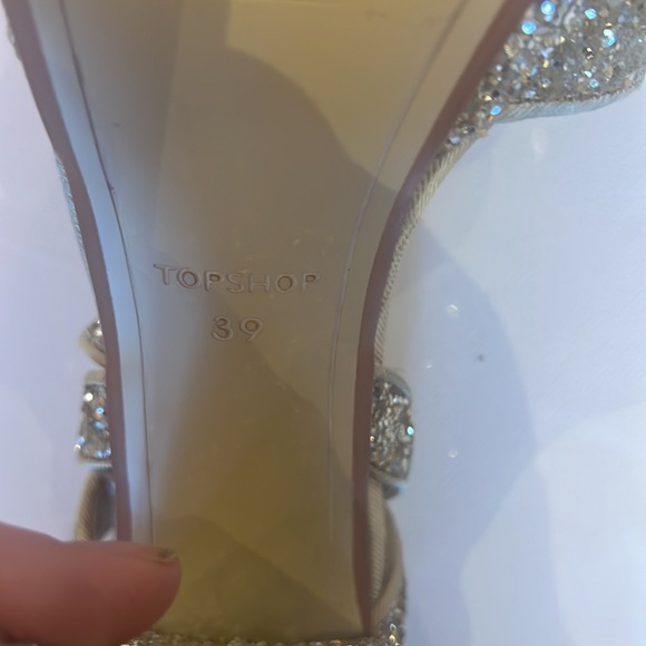High heel sparkly Top shop shoes size 39 - Picture 3 of 3